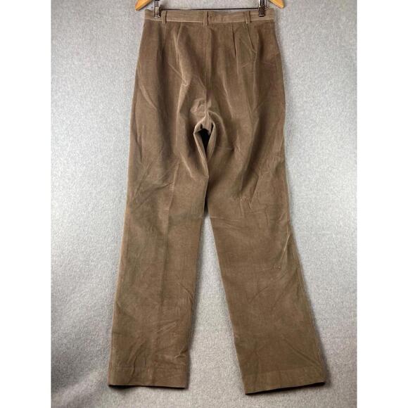 Rafaella Womens Corduroy Pants Size 10 Relaxed Fit All Straight Leg - Picture 4 of 11
